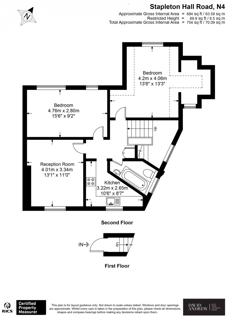 Floorplan for Stapleton Hall Road, London, N4