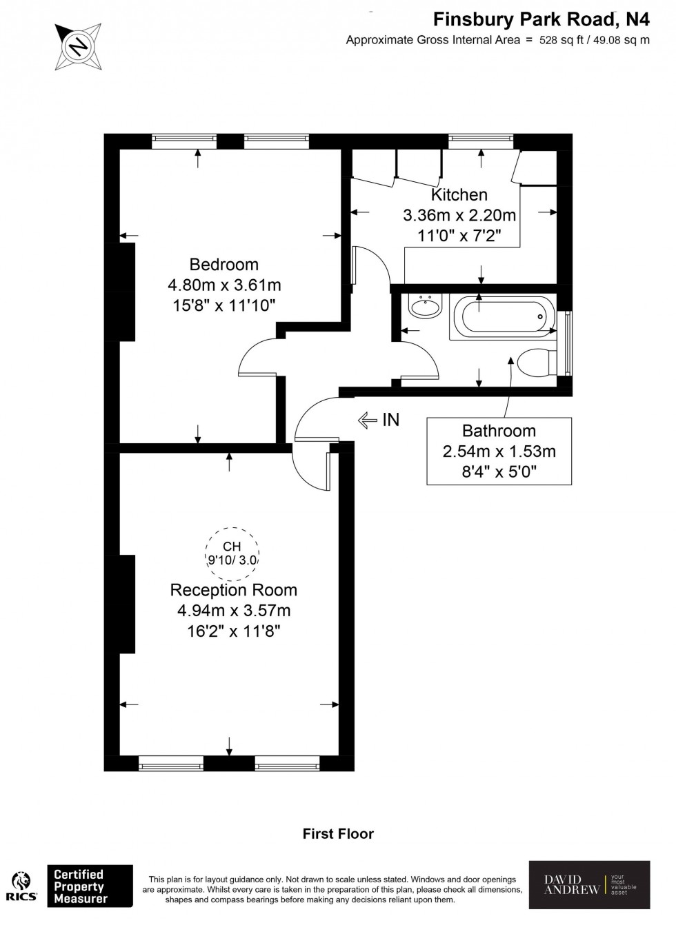 Floorplan for London, N4