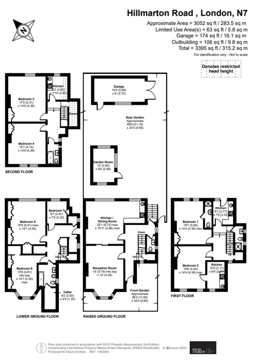Floorplan for Hillmarton Road, London, N7