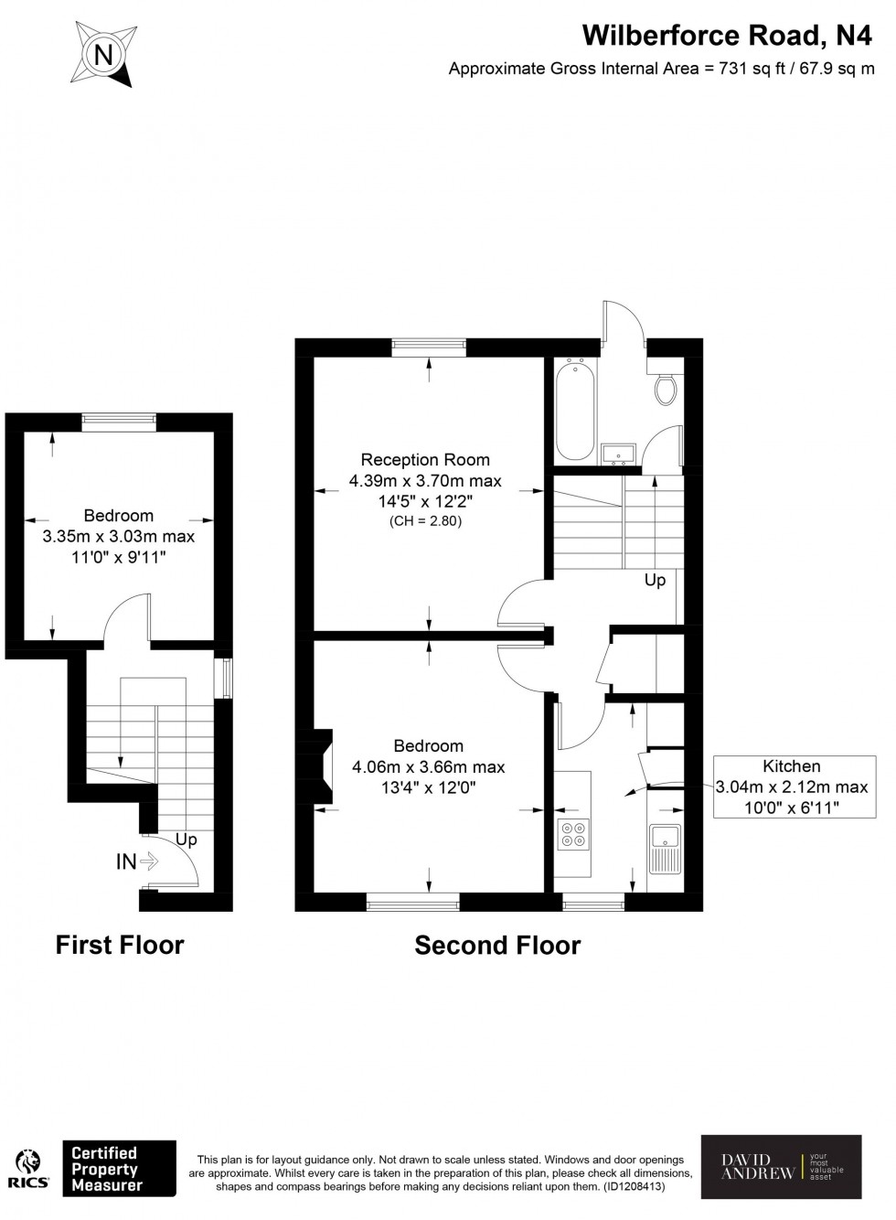 Floorplan for Wilberforce Road, London, N4