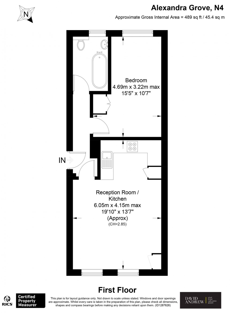 Floorplan for Alexandra Grove, London, N4